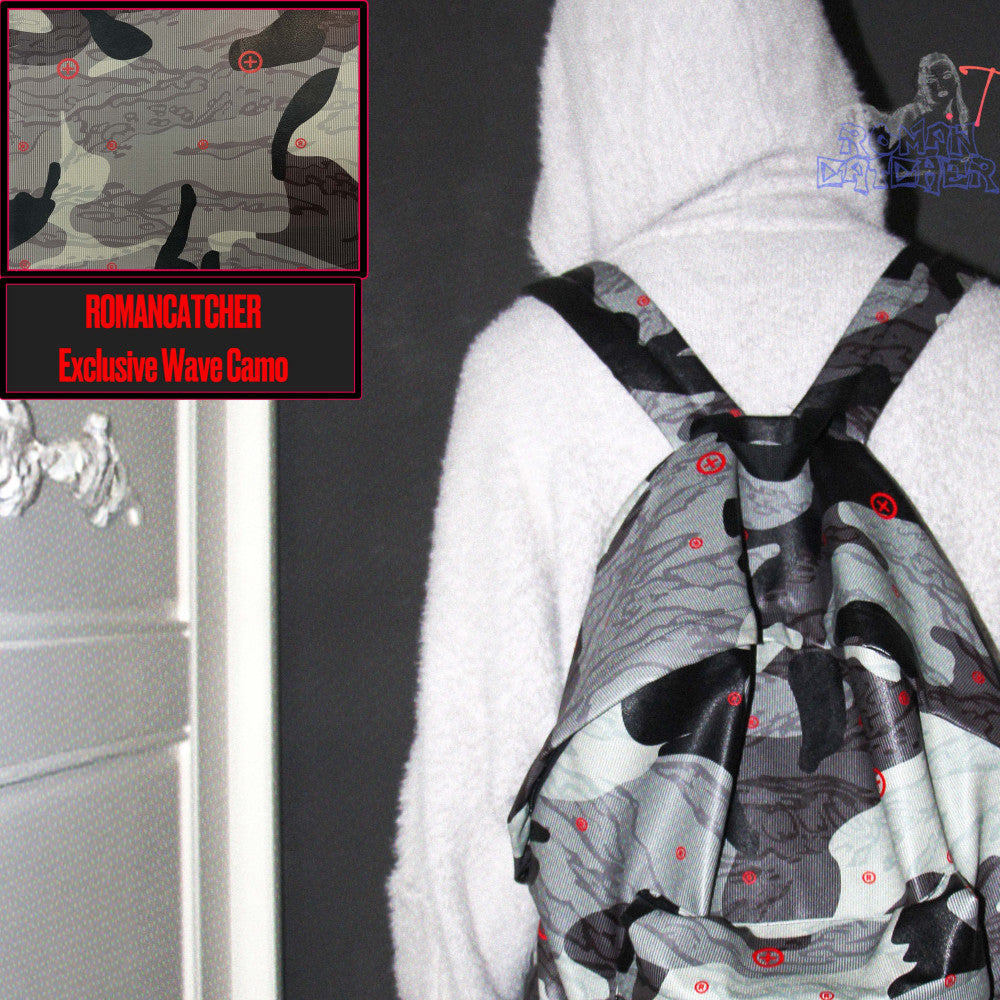 Roman Kayser 25SS RGB TARGET CAMO Pulse Snow Camouflage Leather Backpack Large Capacity image 5