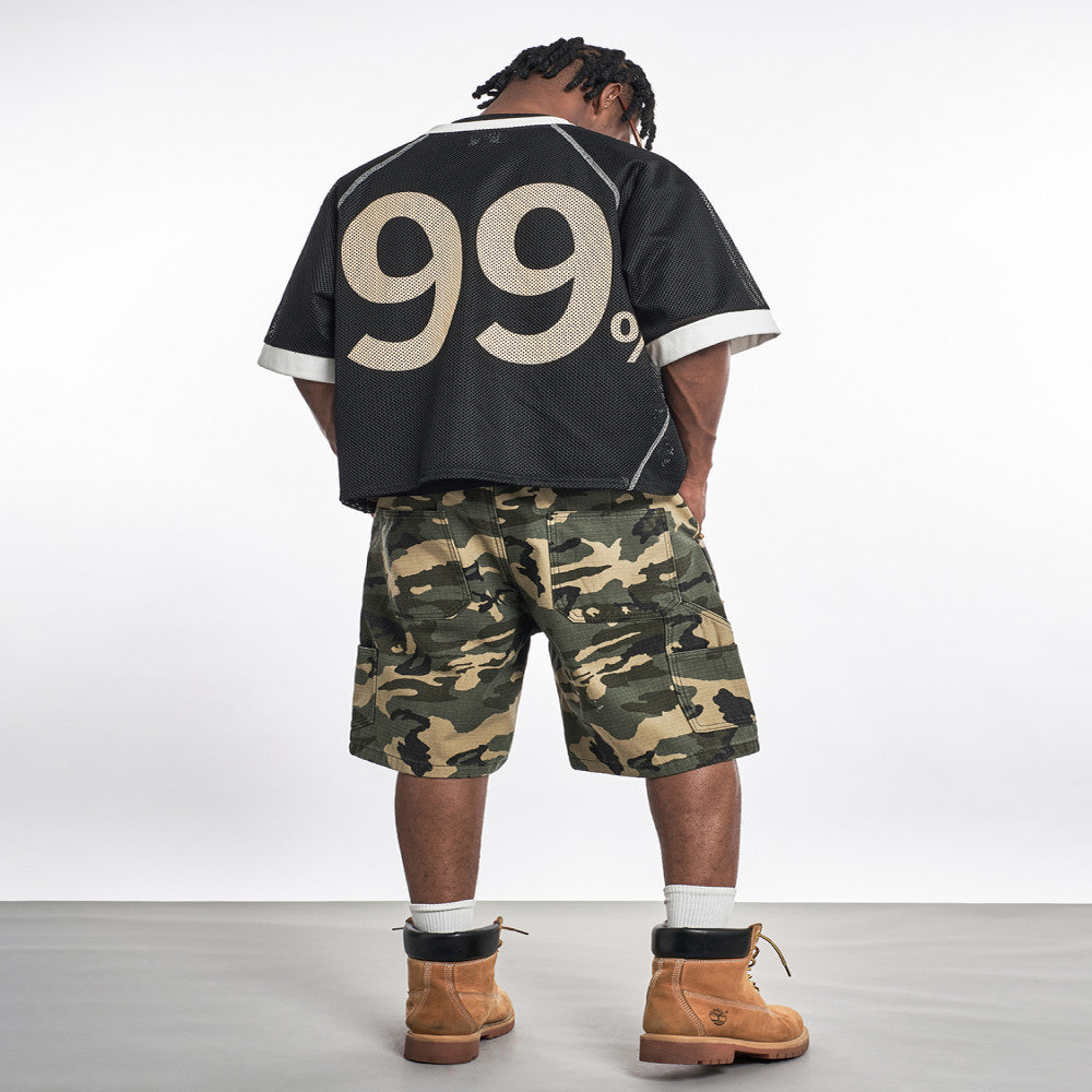 MT99 Ami Khaki Work Shorts Trendy cityboy high waist A line slim outdoor mountaineering camouflage pants image 4