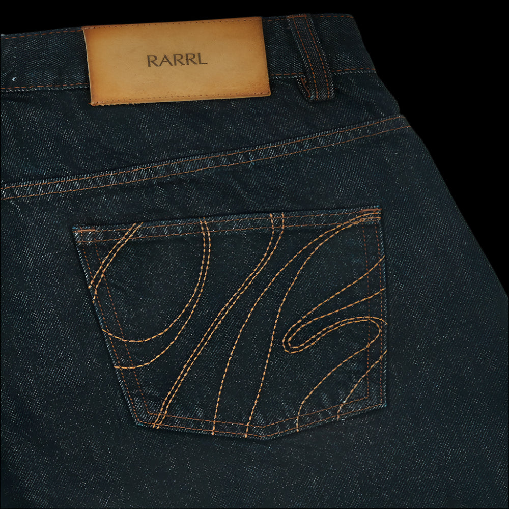 RARRL 13 5 oz original denim selvedge denim plaid patchwork wide leg cropped trousers cleanfit image 5