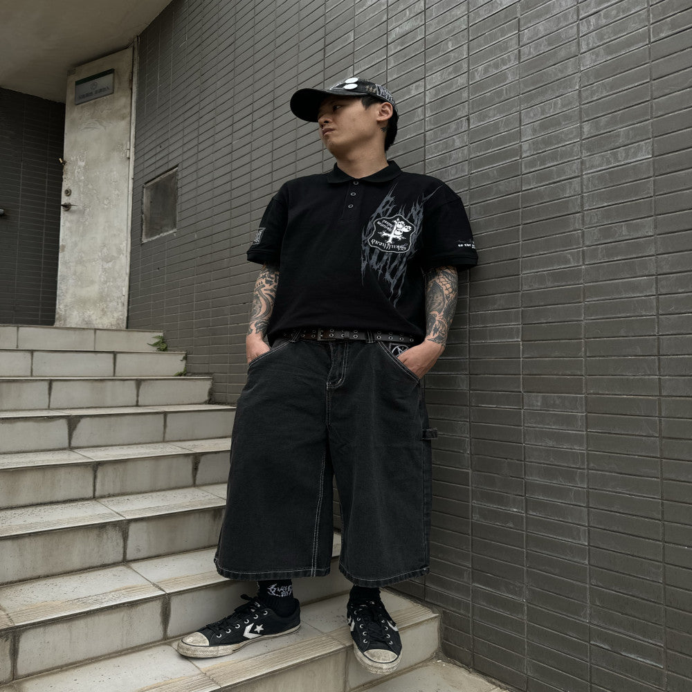 PT269 Totem skull Polo T shirt image 4