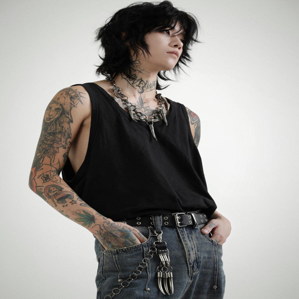 LOVEISWAR Demon King Waist Chain Original Handmade Punk Wasteland Style Advanced Heavy Industry Retro Vintage Waist Chain image 2