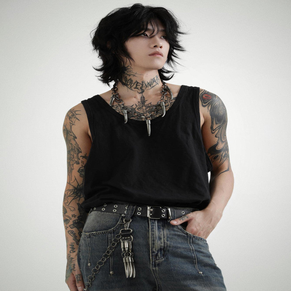 LOVEISWAR Demon King Waist Chain Original Handmade Punk Wasteland Style Advanced Heavy Industry Retro Vintage Waist Chain image 4