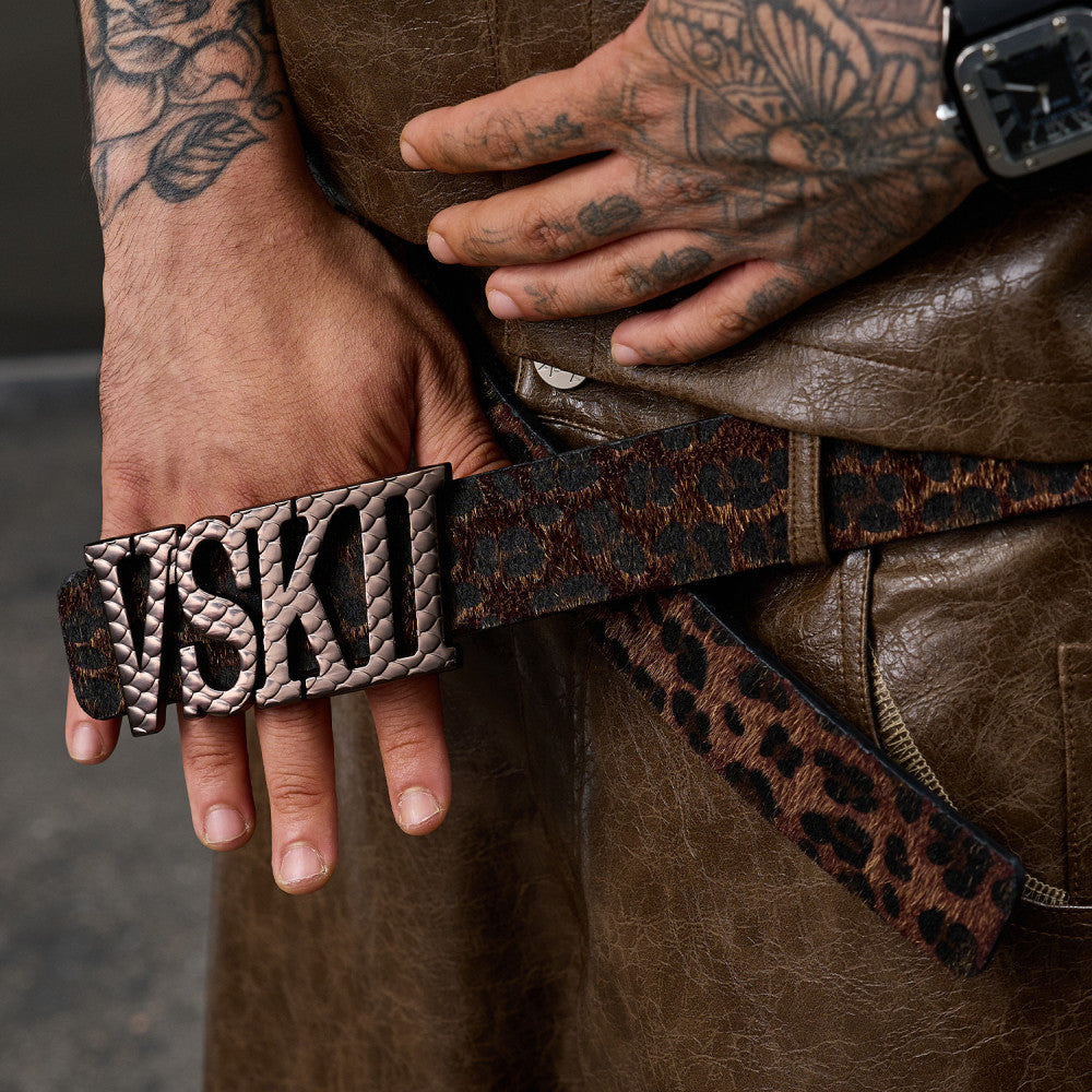 VAKA TYPESHYT VSKII Leopard Print Belt