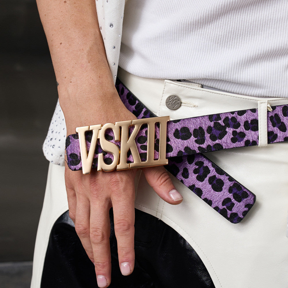 VAKA TYPESHYT VSKII Leopard Print Belt