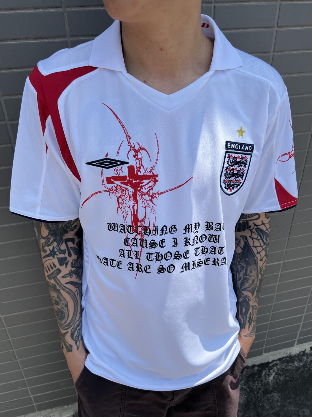 PT269 1:1 Cybersigilism Remake England Jersey