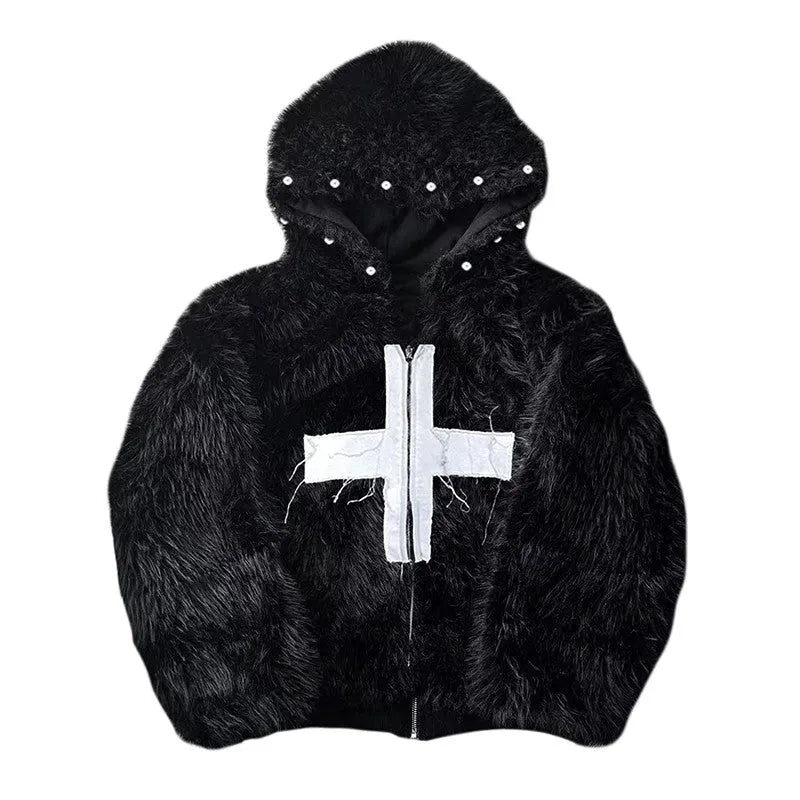 PAIIKI "Cyrus Empire" seal cross anti-mink furJacket