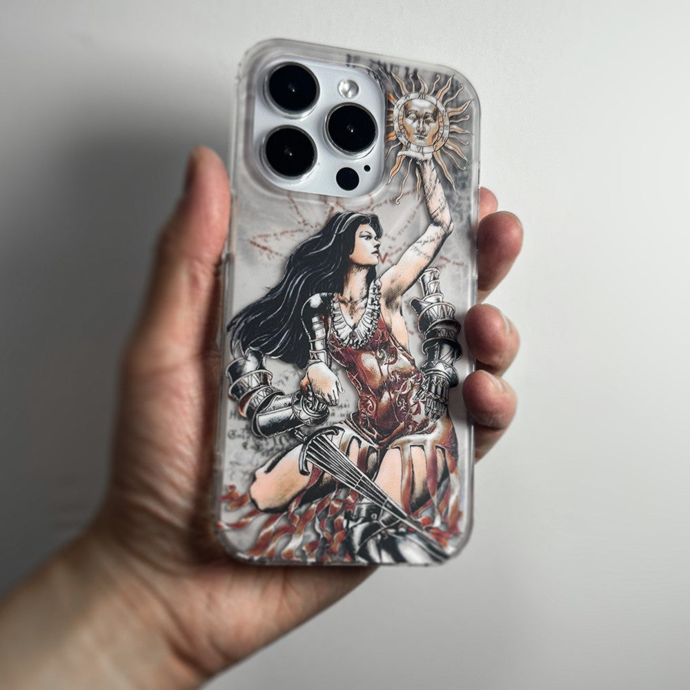 "Sun Goddess" Spliced Phone Case