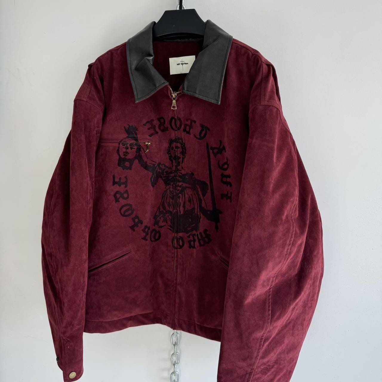 Crimson Justice Moto Jacket β Rebel Authority Edition