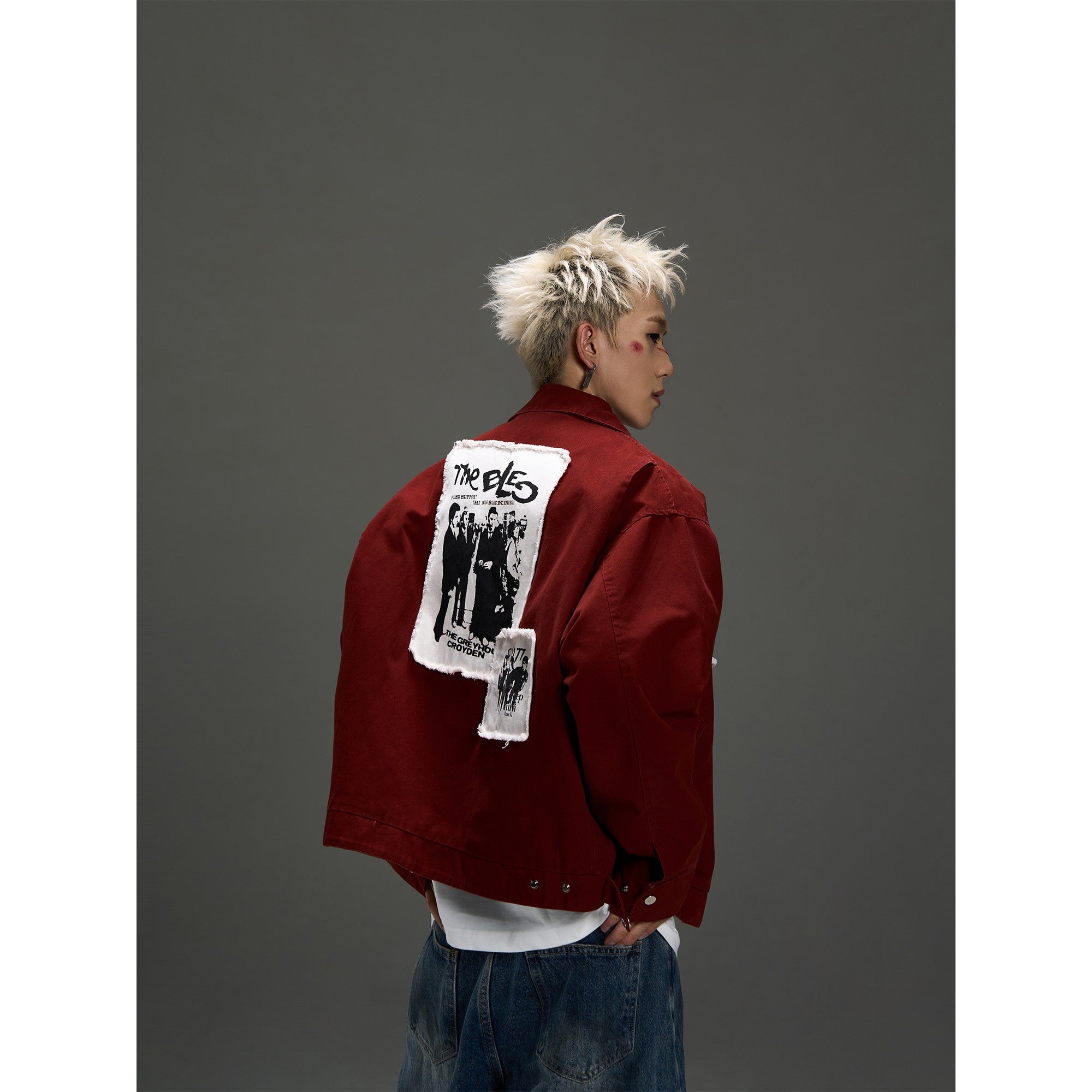 Rebel Stitched Work Jacket β Noir Canvas Edition