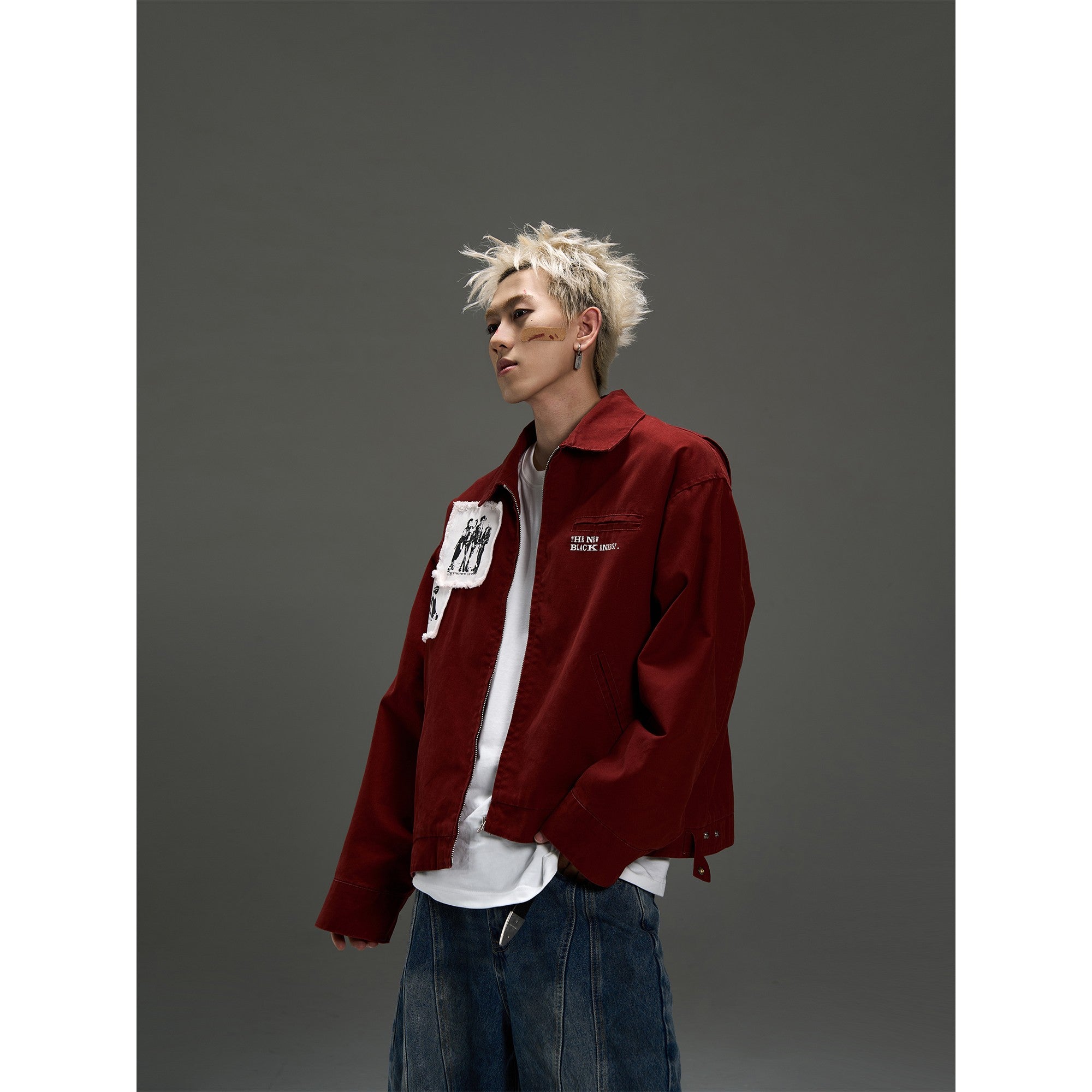 Rebel Stitched Work Jacket β Noir Canvas Edition