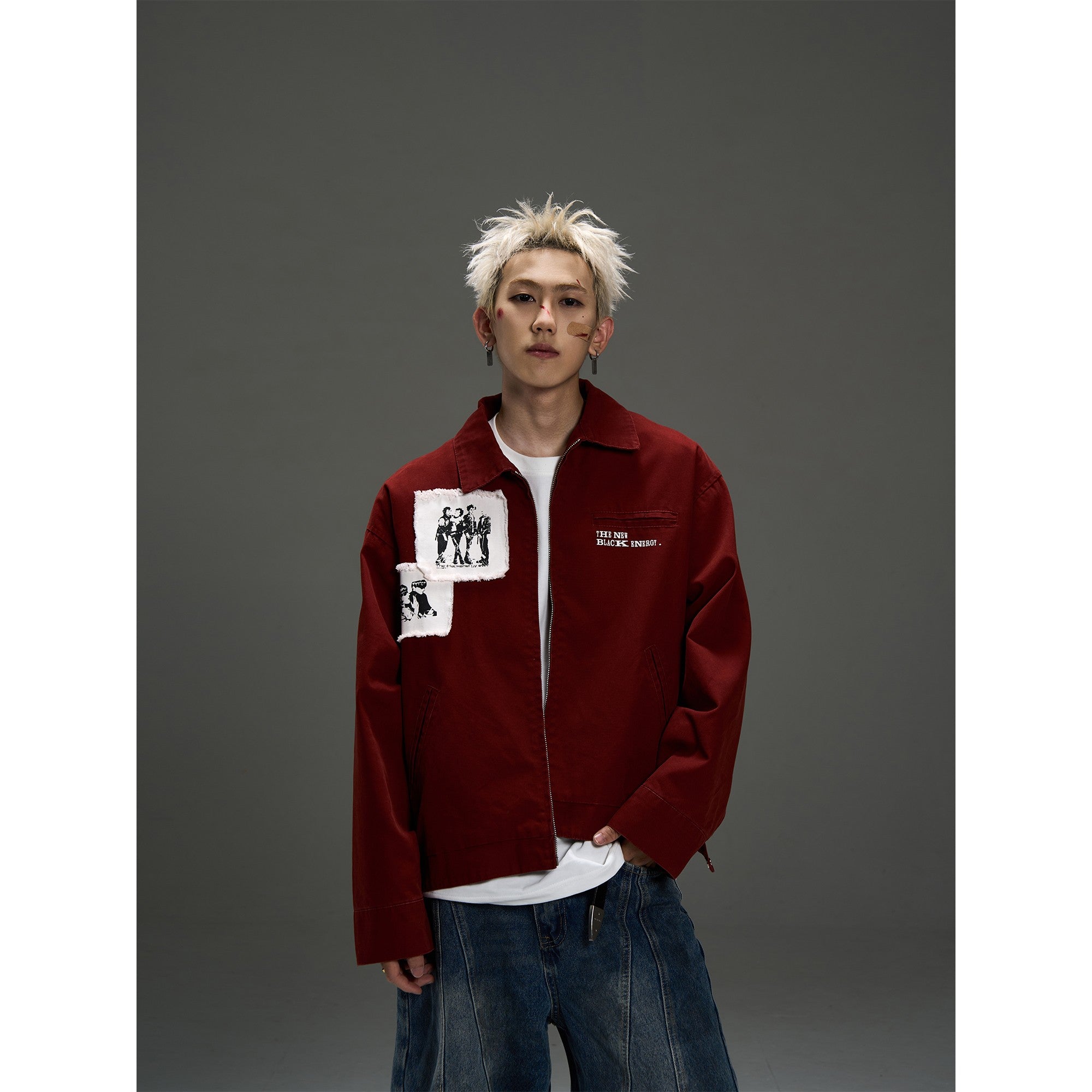 Rebel Stitched Work Jacket β Noir Canvas Edition