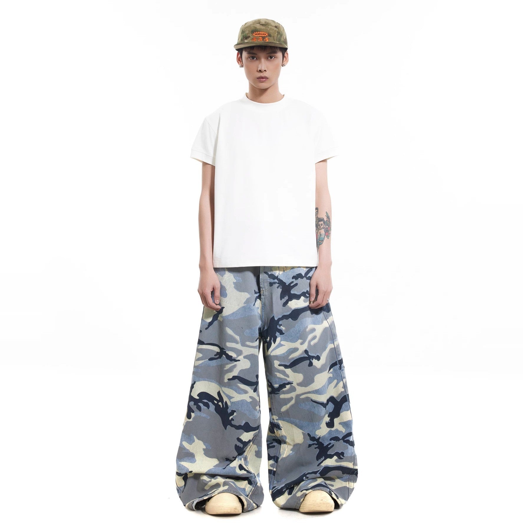 Snow Blue Camouflage Pants
