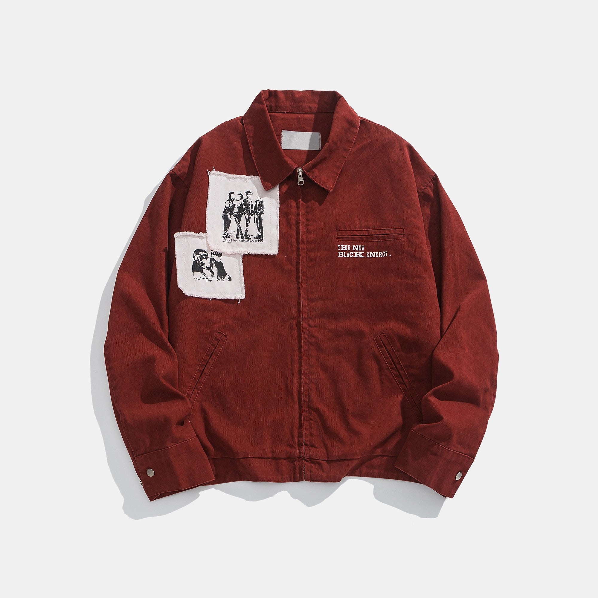 Rebel Stitched Work Jacket β Noir Canvas Edition