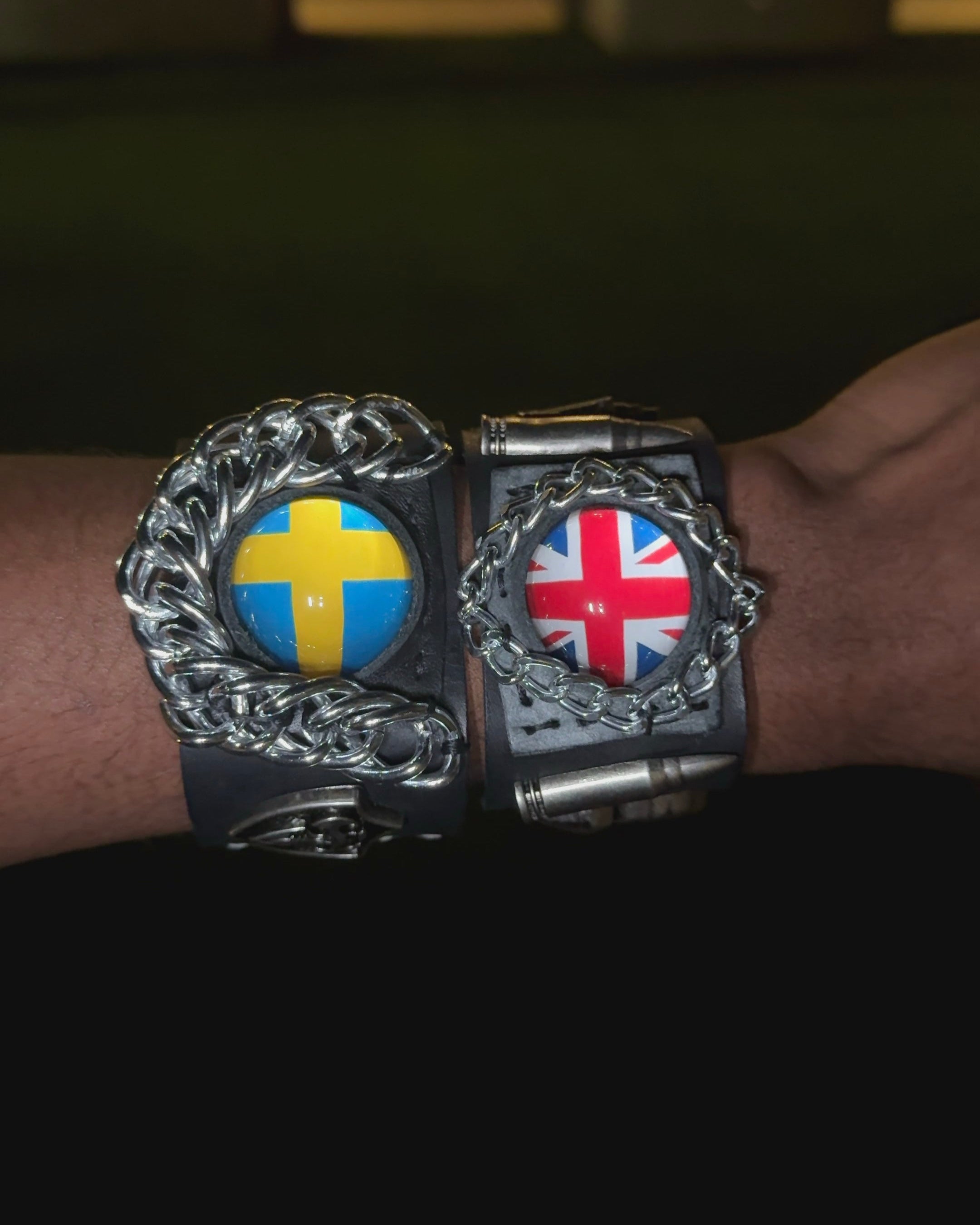 Sweden Flag Illusion Bracelet