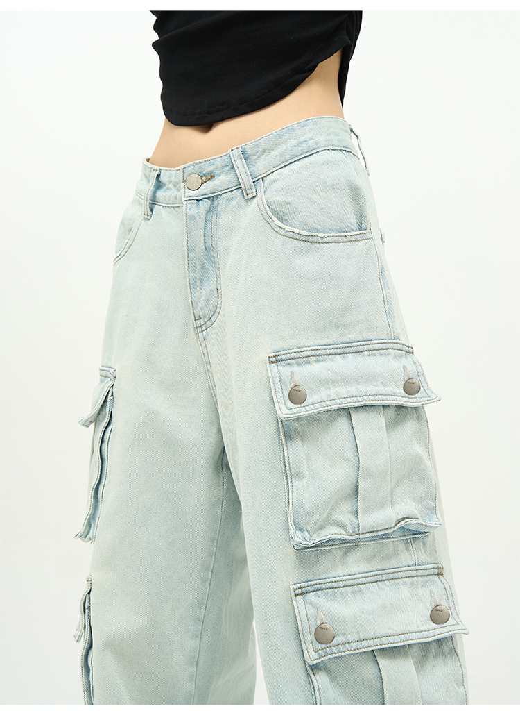 77FIGHT SINCE 77X77 UtilityDrip Cargo Jeans