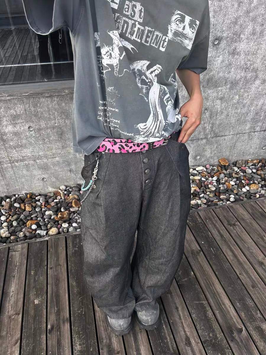 PunkFK Camouflage Hair Punk Belt