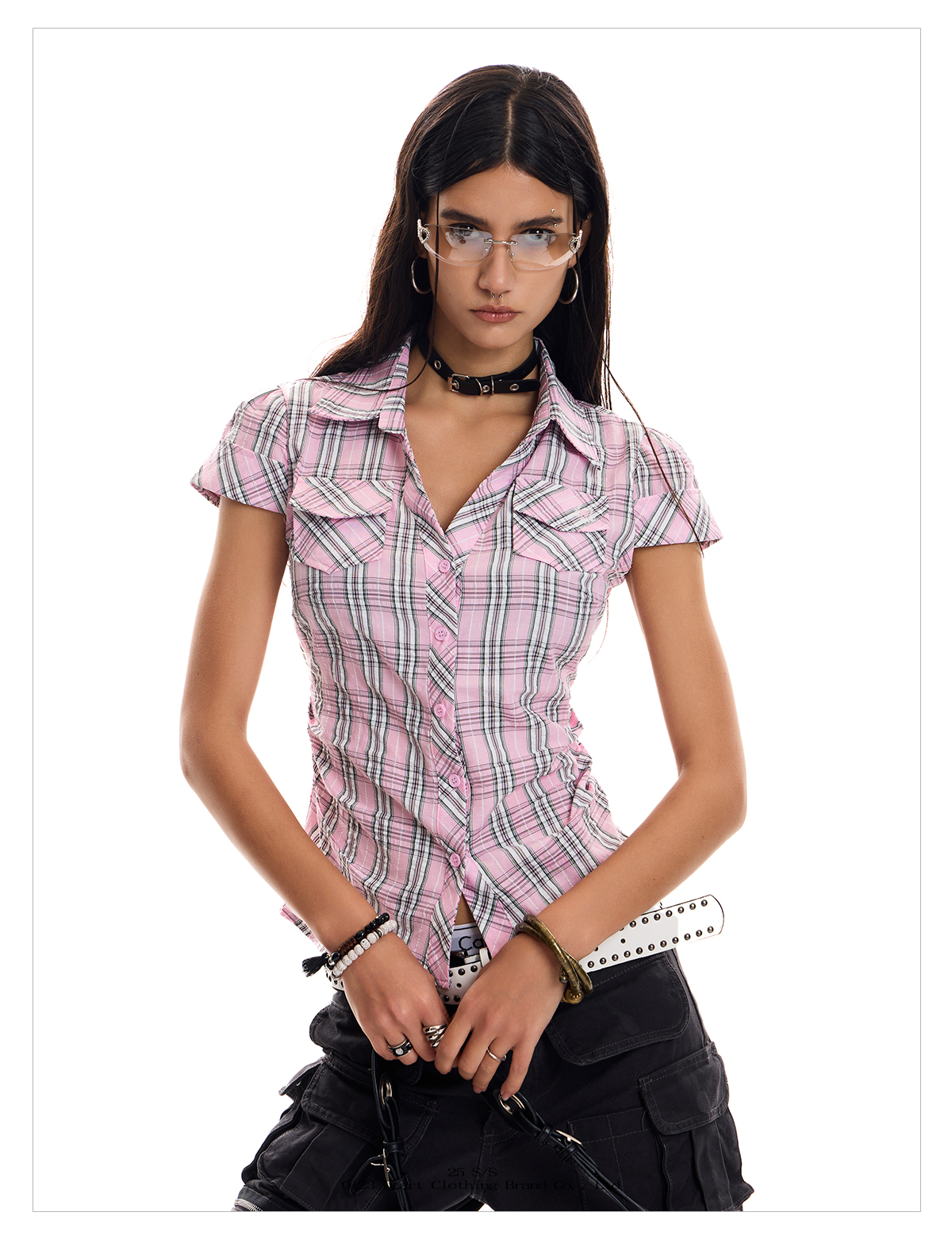 GridQueen Lapel Shirt