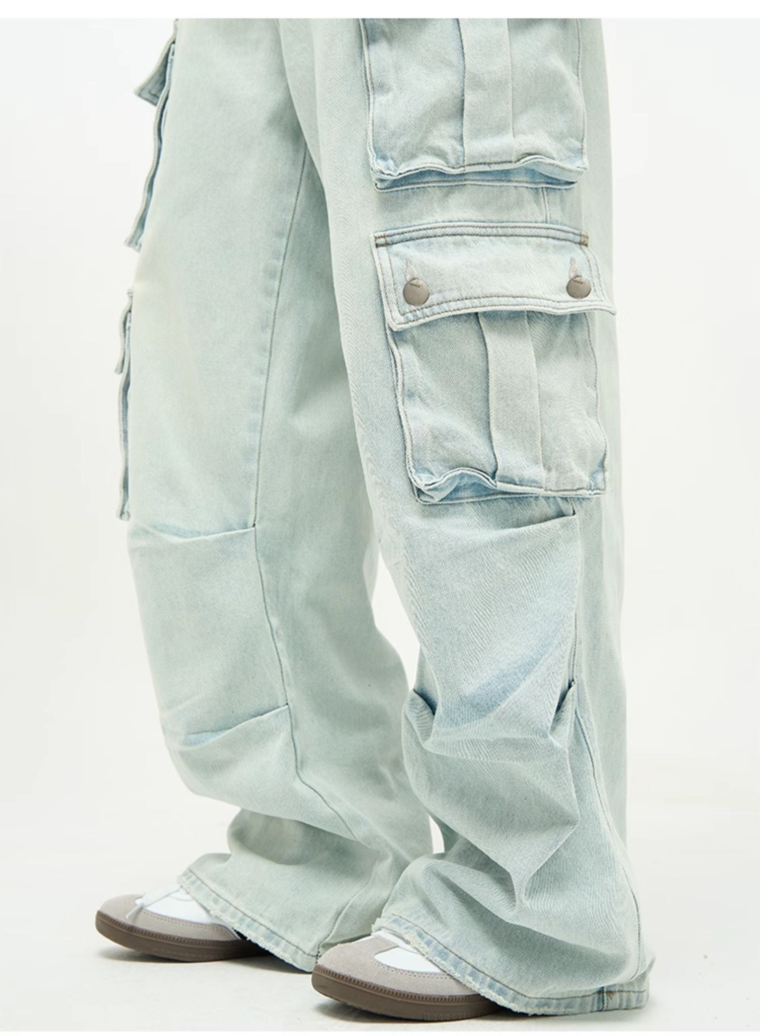 77FIGHT SINCE 77X77 UtilityDrip Cargo Jeans
