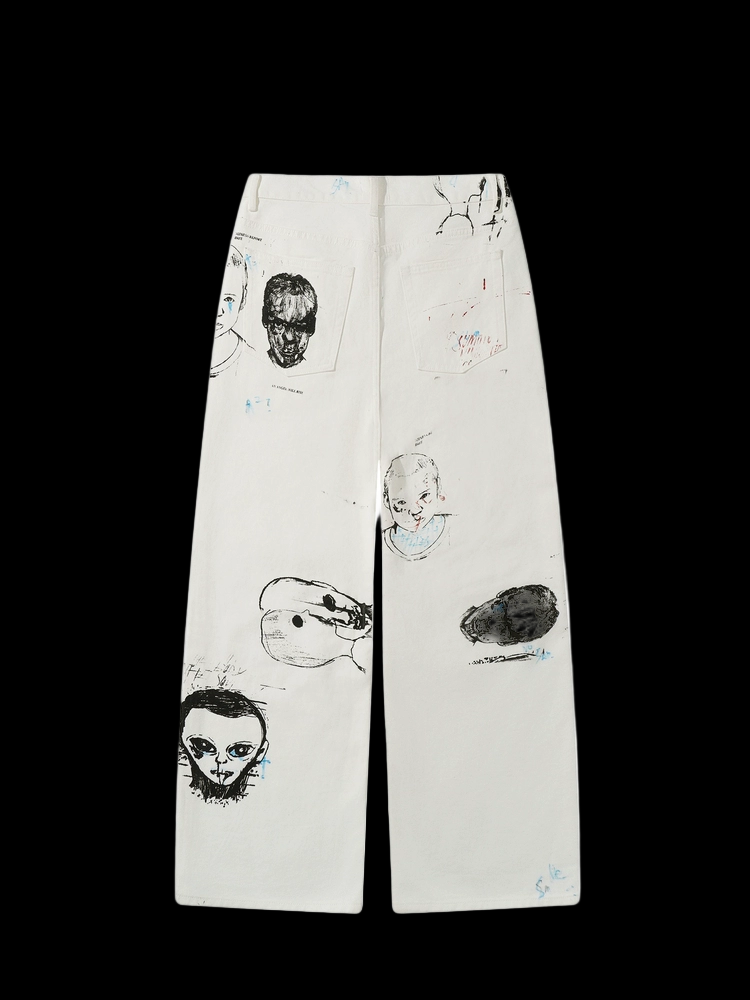 SMILEANDSAD GhostSketch Denim