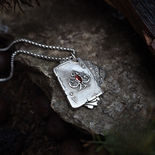 NightMelody SpadeFlame Necklace