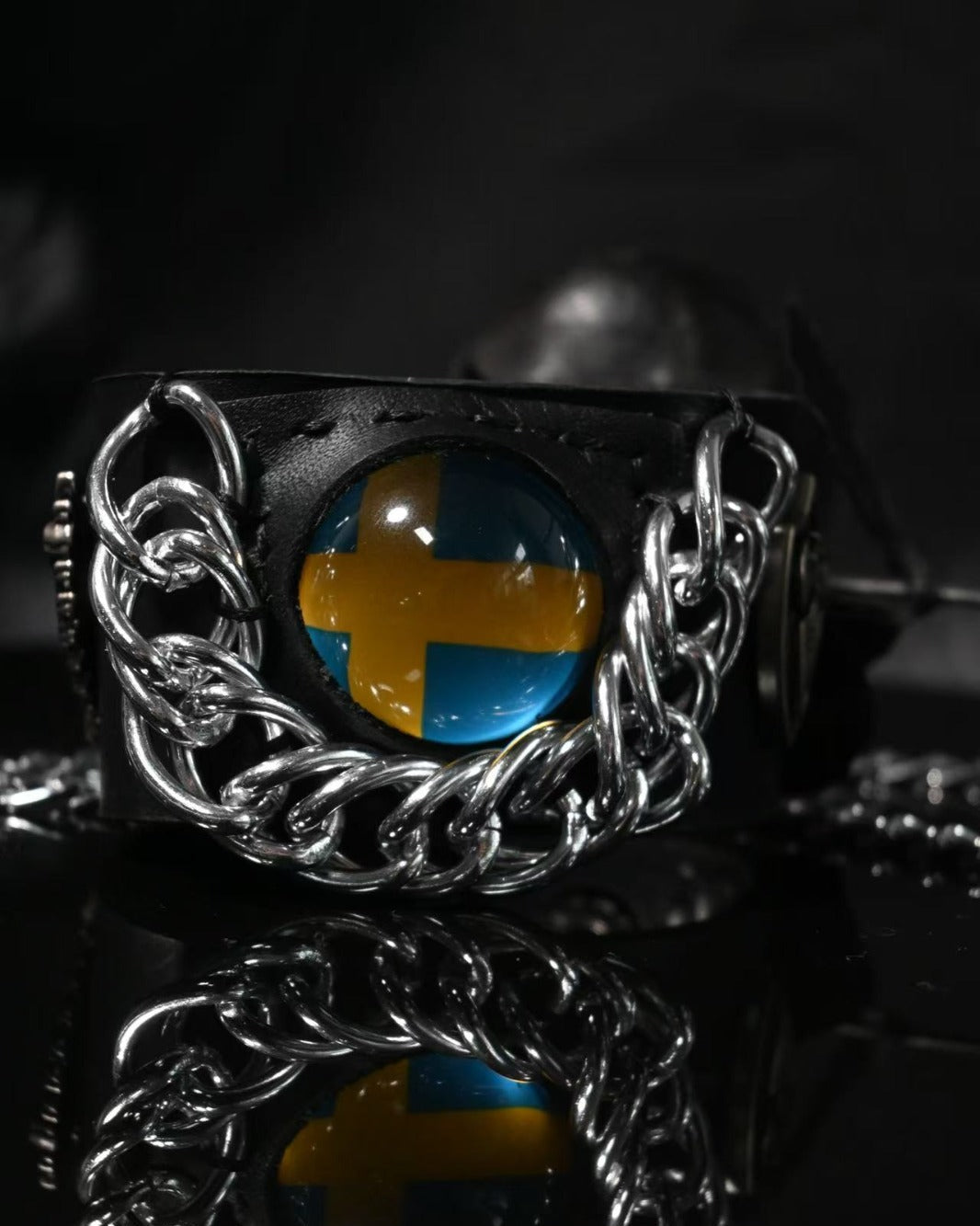 Sweden Flag Illusion Bracelet