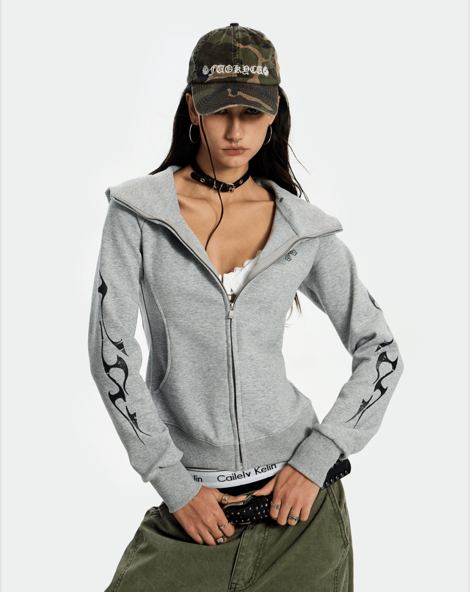 Black Flame Hoodie - Dekayed