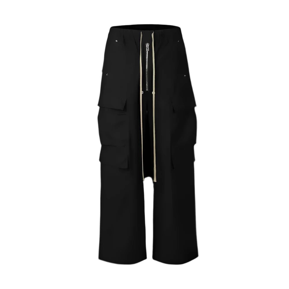Black Side Pocket Cargo Pants - Dekayed
