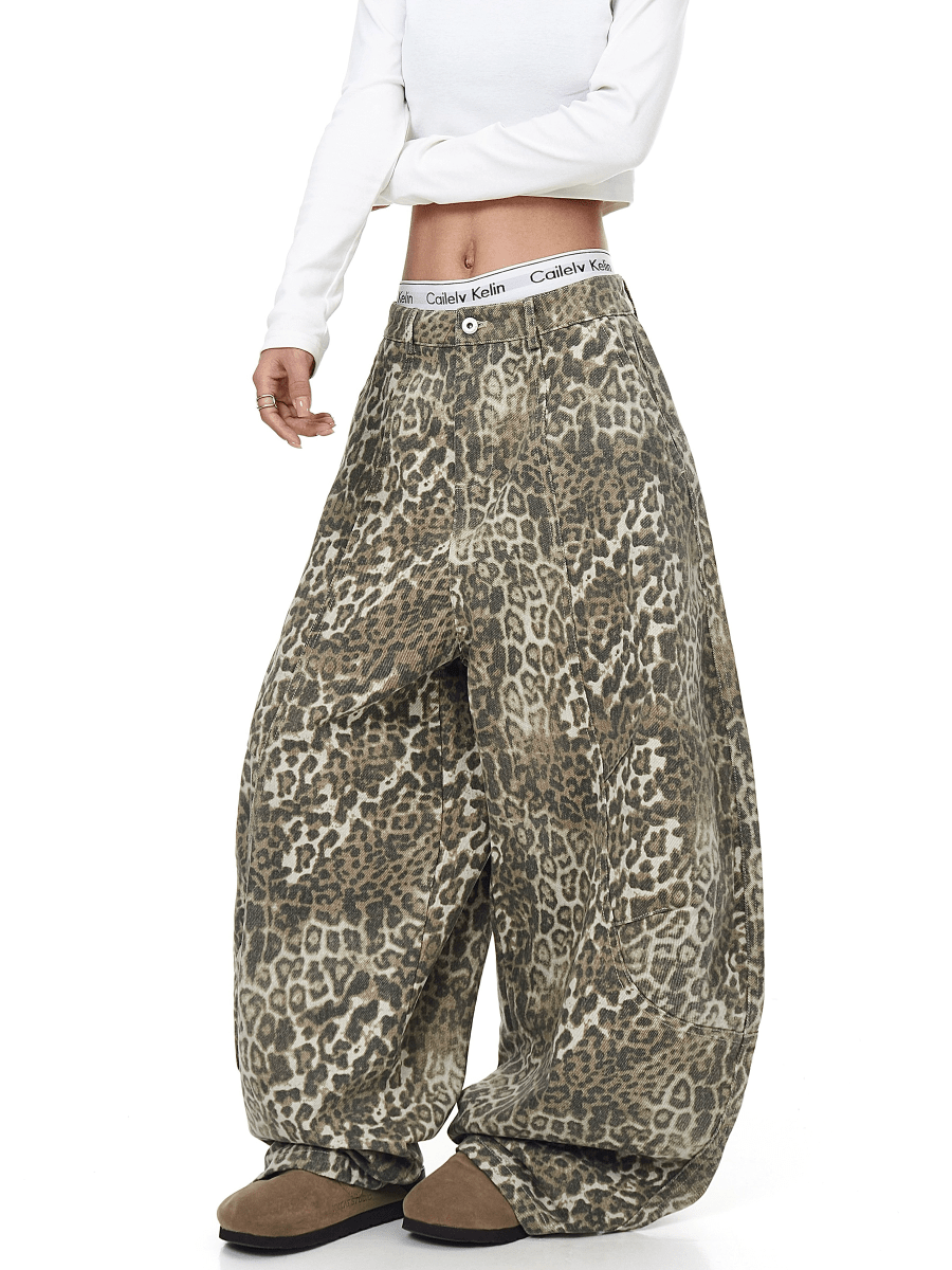BLACKLISTS LeopardRogue Baggy Jeans - Dekayed