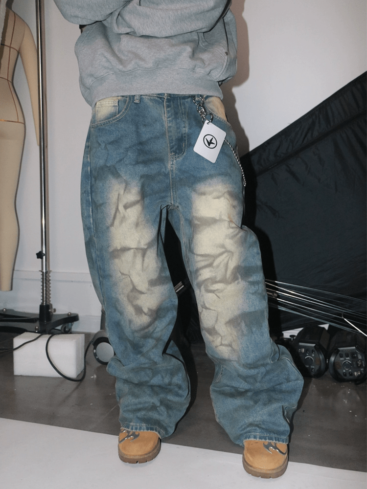 Bleach Rift Denim Pants - Dekayed