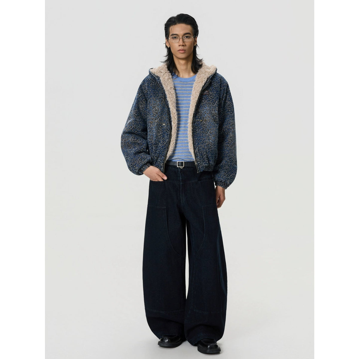 Blue Leopard Print M4A1 Jacket - Dekayed