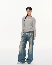 Chain Print Jeans - Dekayed