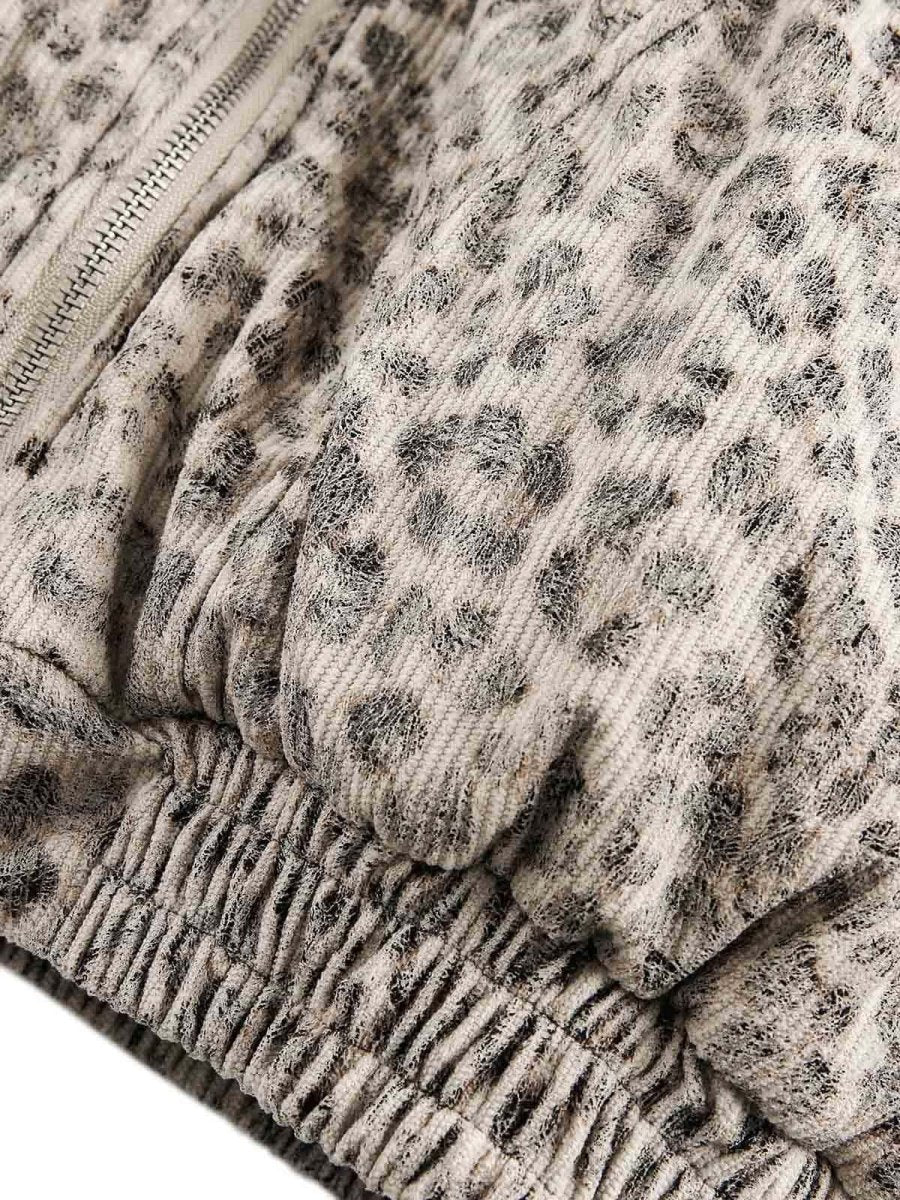 Cheetah Print Mink Fur Hooded Jacket - Dekayed