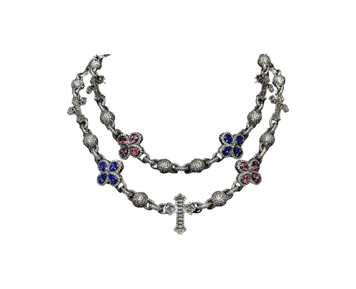 CLOVE DIAMOND CROSS CHAIN - Dekayed