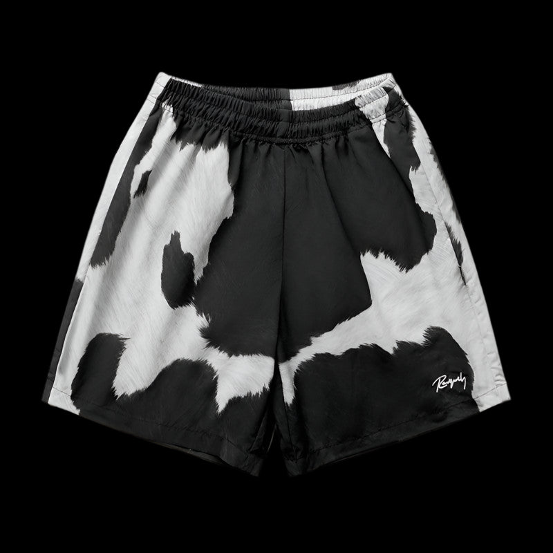 Cow stripes summer shorts from Dekayed clothing.