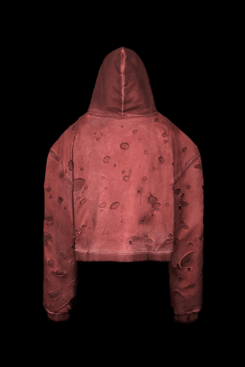 Crimson Burnout Zip - Dekayed
