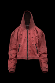 Crimson Burnout Zip - Dekayed