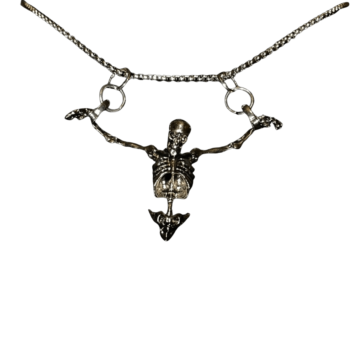 "Crucified Skeleton Necklace" - Dekayed