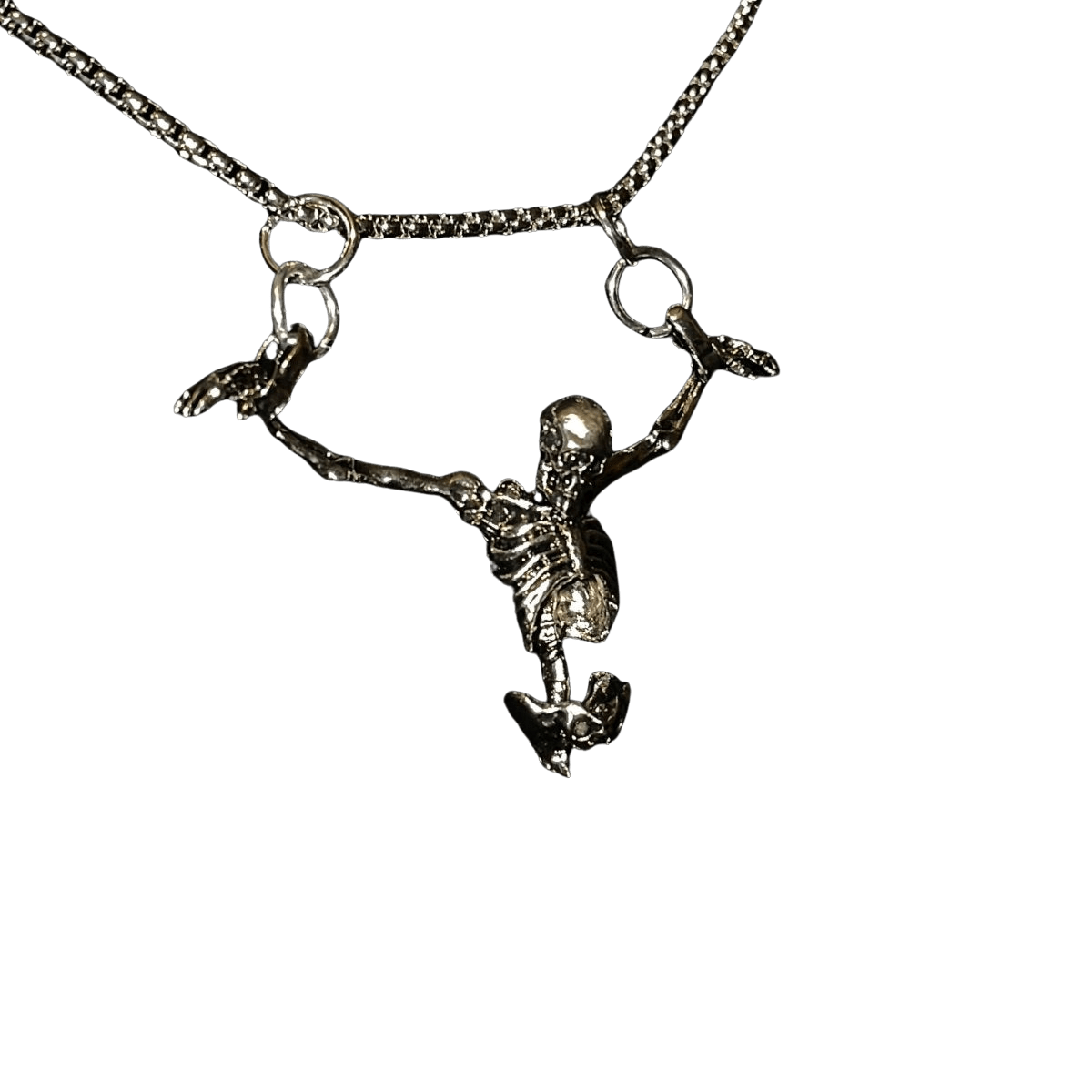 "Crucified Skeleton Necklace" - Dekayed