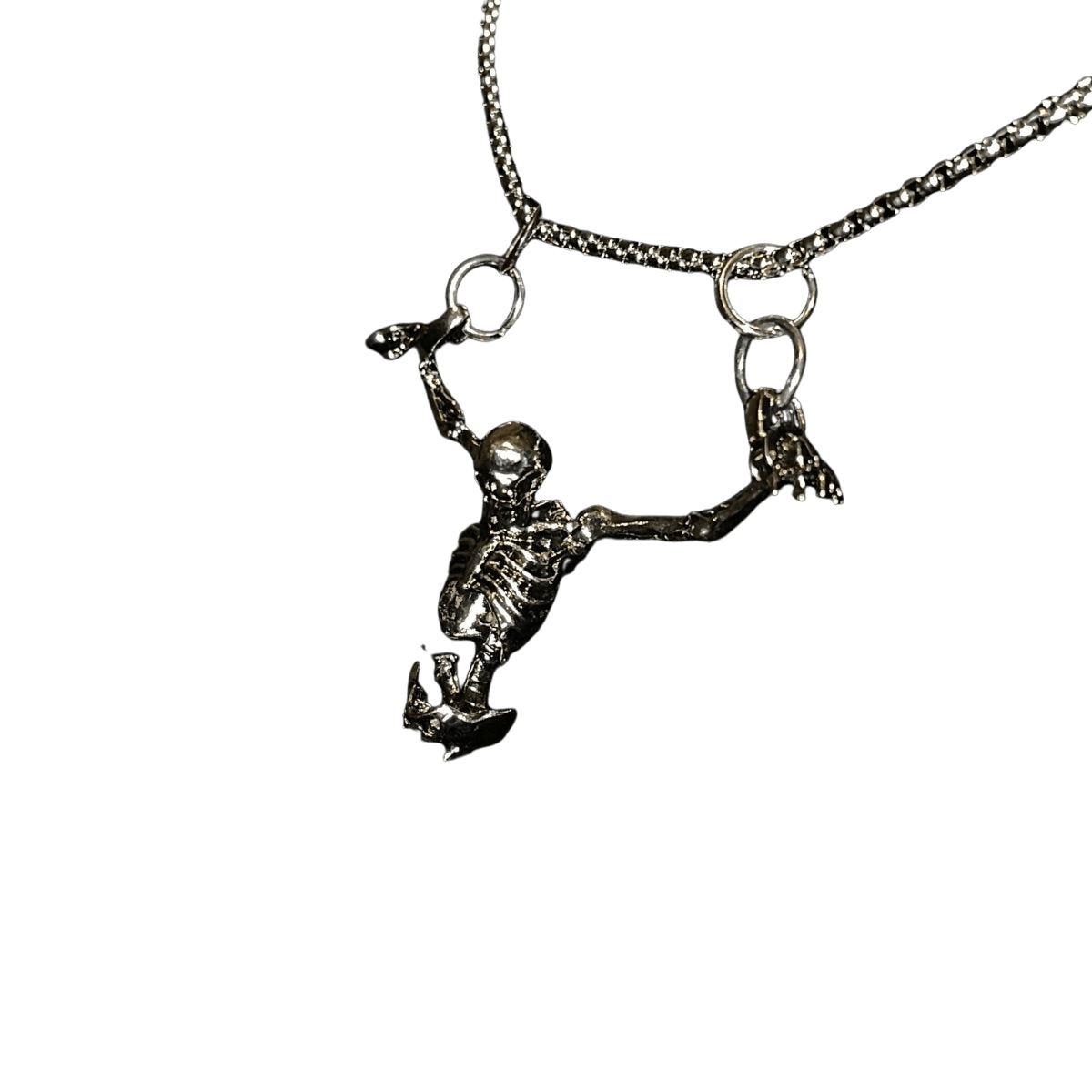 "Crucified Skeleton Necklace" - Dekayed