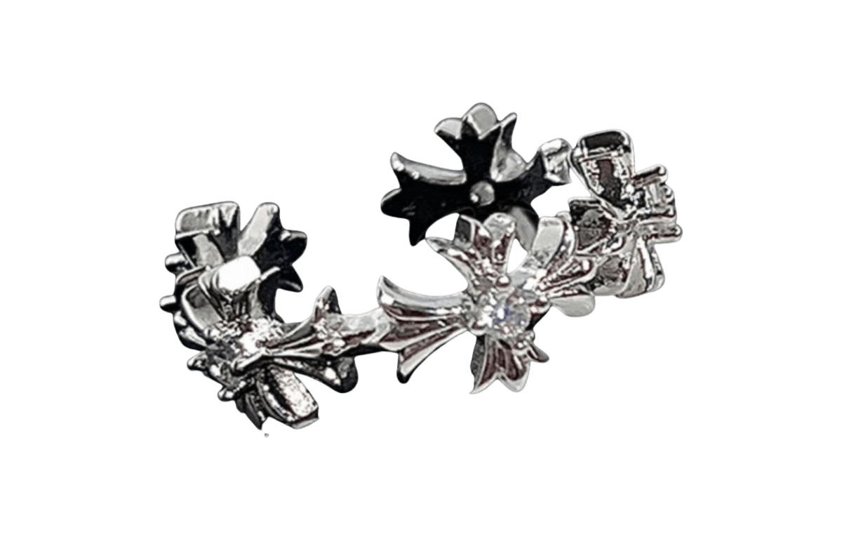 DIAMOND CROSS RING - Dekayed