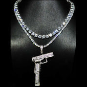 Diamond - Encrusted G*n Pendant - Dekayed