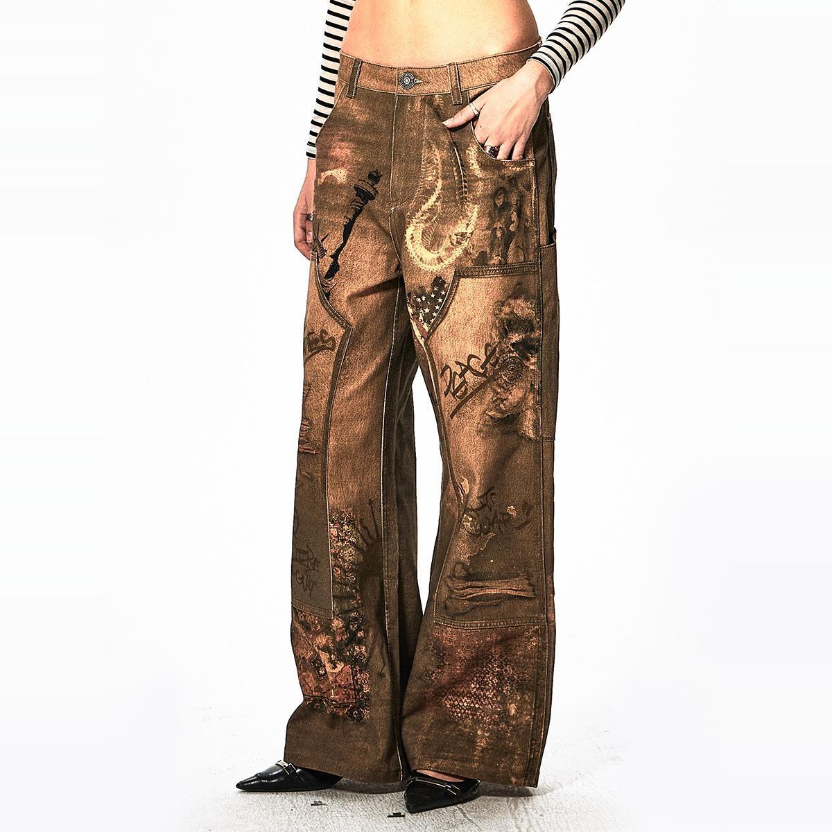 DND4DES "Deconstructed Logging" Denim Jeans - Dekayed