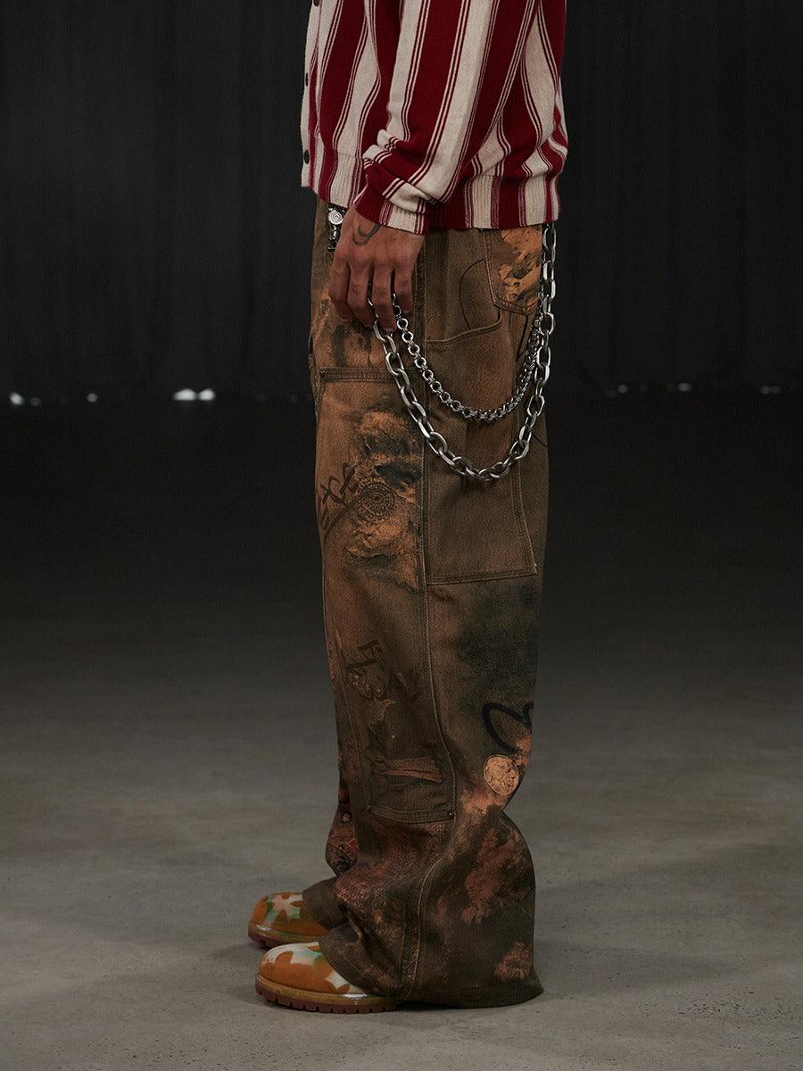 DND4DES "Deconstructed Logging" Denim Jeans - Dekayed