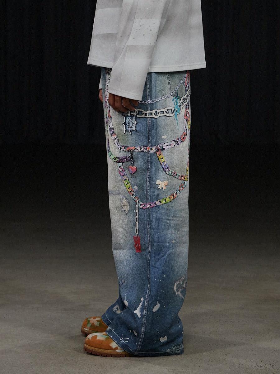 DND4DES "Digital Cartoon" Denim Jeans - Dekayed