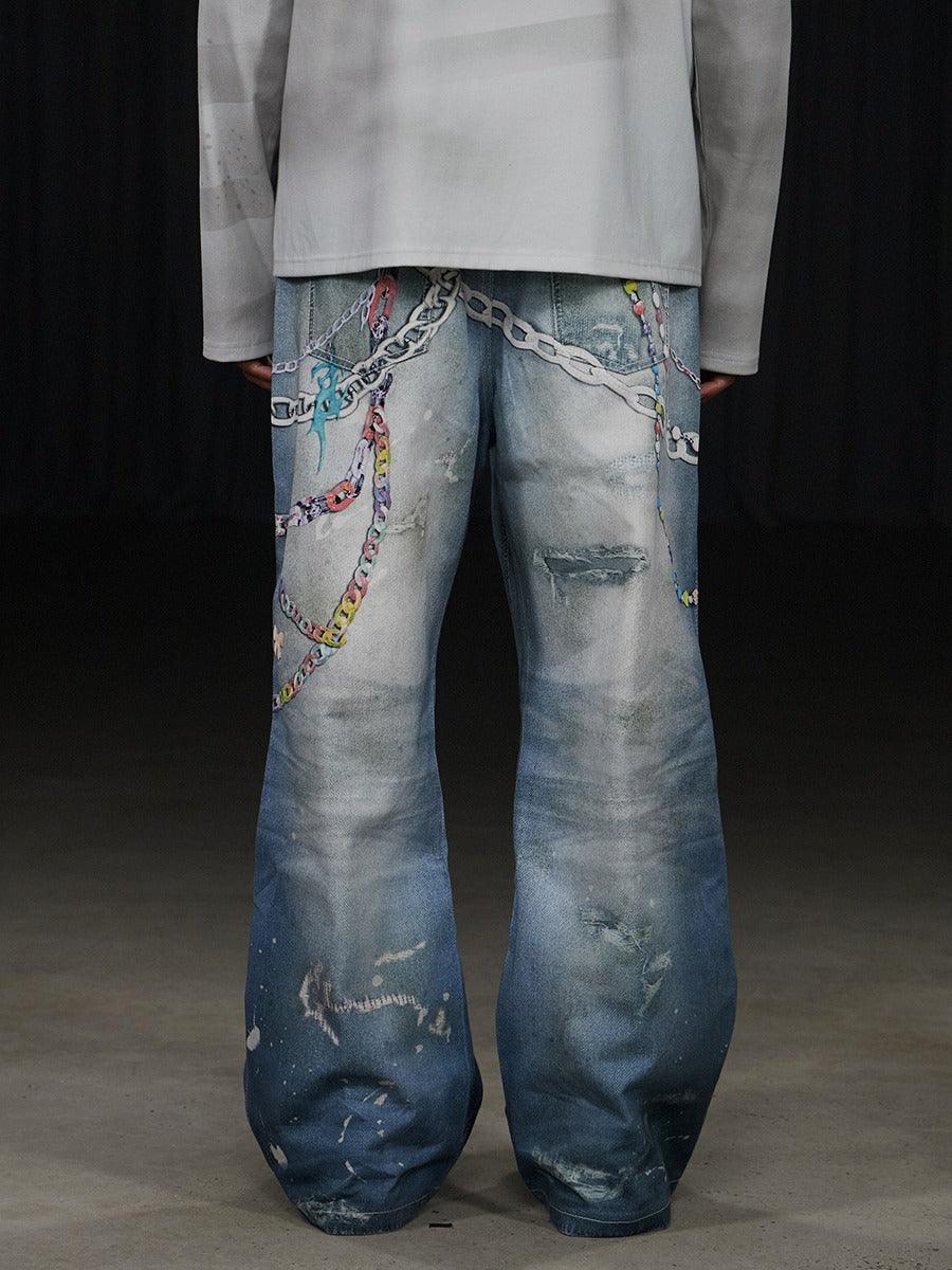 DND4DES "Digital Cartoon" Denim Jeans - Dekayed