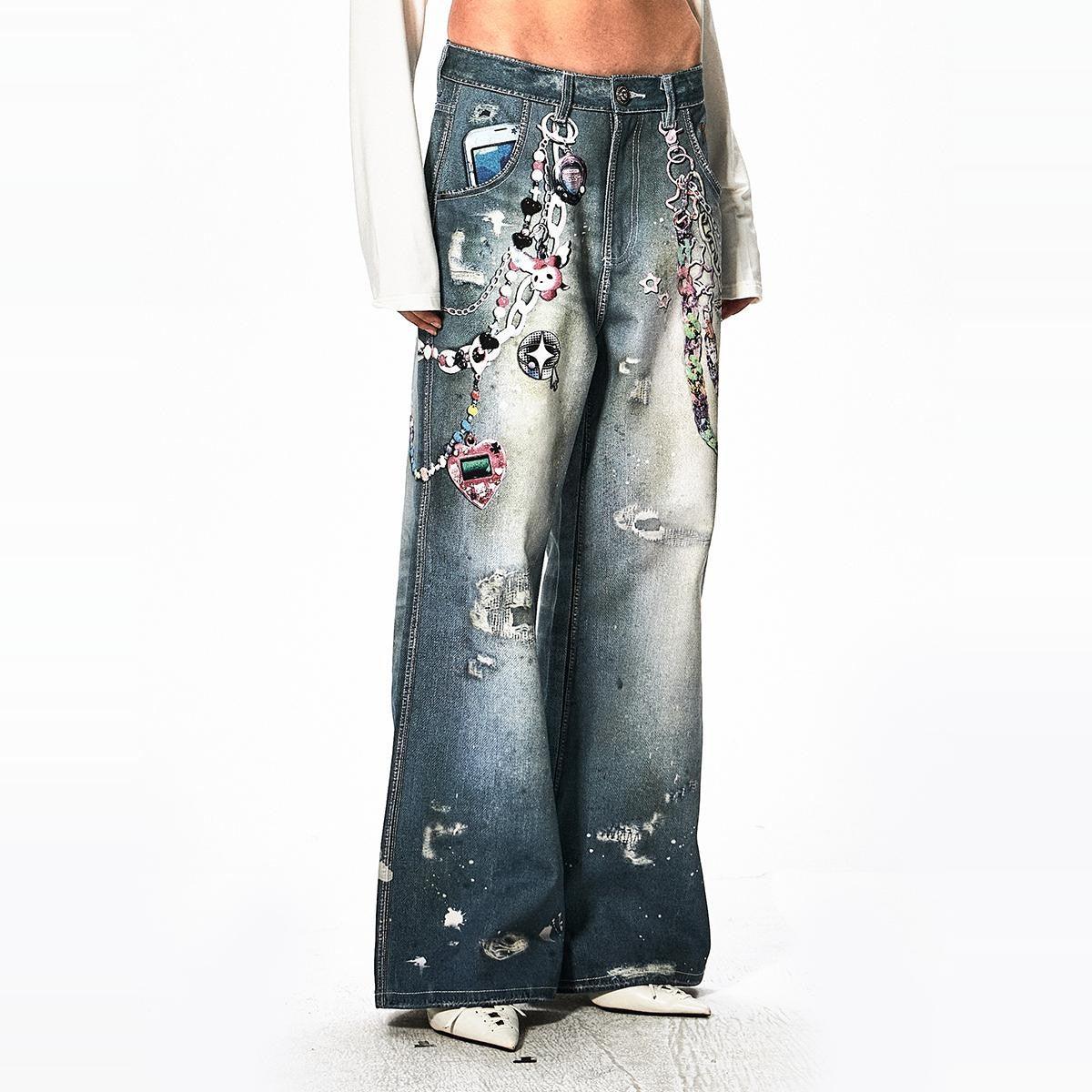 DND4DES "Digital Cartoon" Denim Jeans - Dekayed