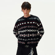 Fair Knitted Cardigan Jacquard Sweater - Dekayed