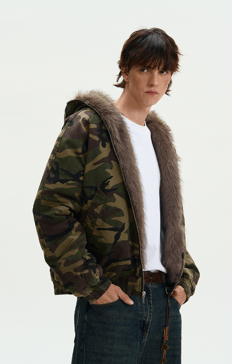 Fur Camouflage Jacket - Dekayed