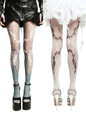 Ghost Flame Sheers Stockings - Dekayed