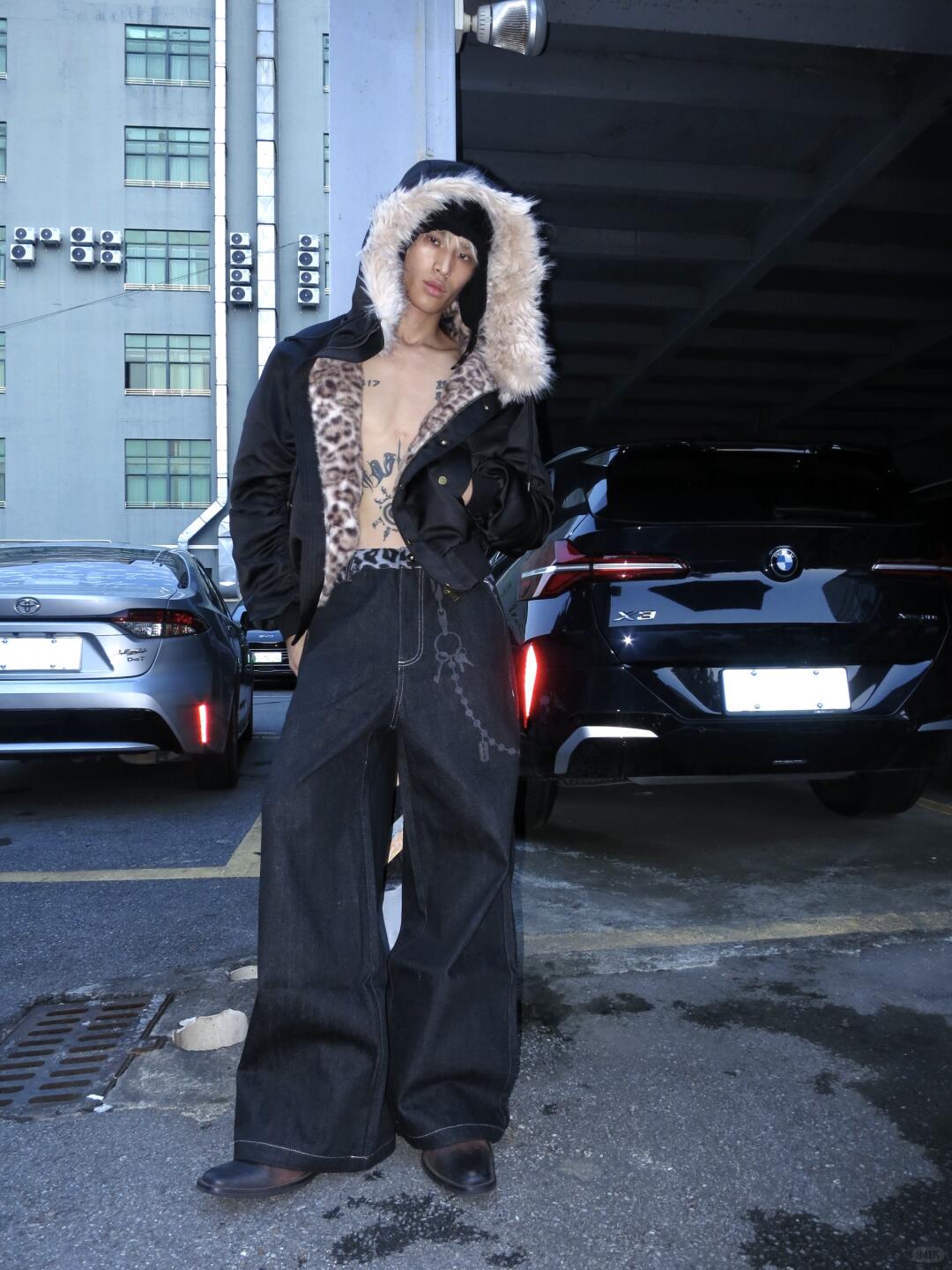 Winter Leopard Fur Jacket